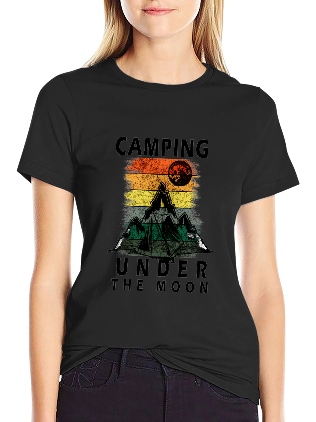 Camping Under the Moon Graphic Tee