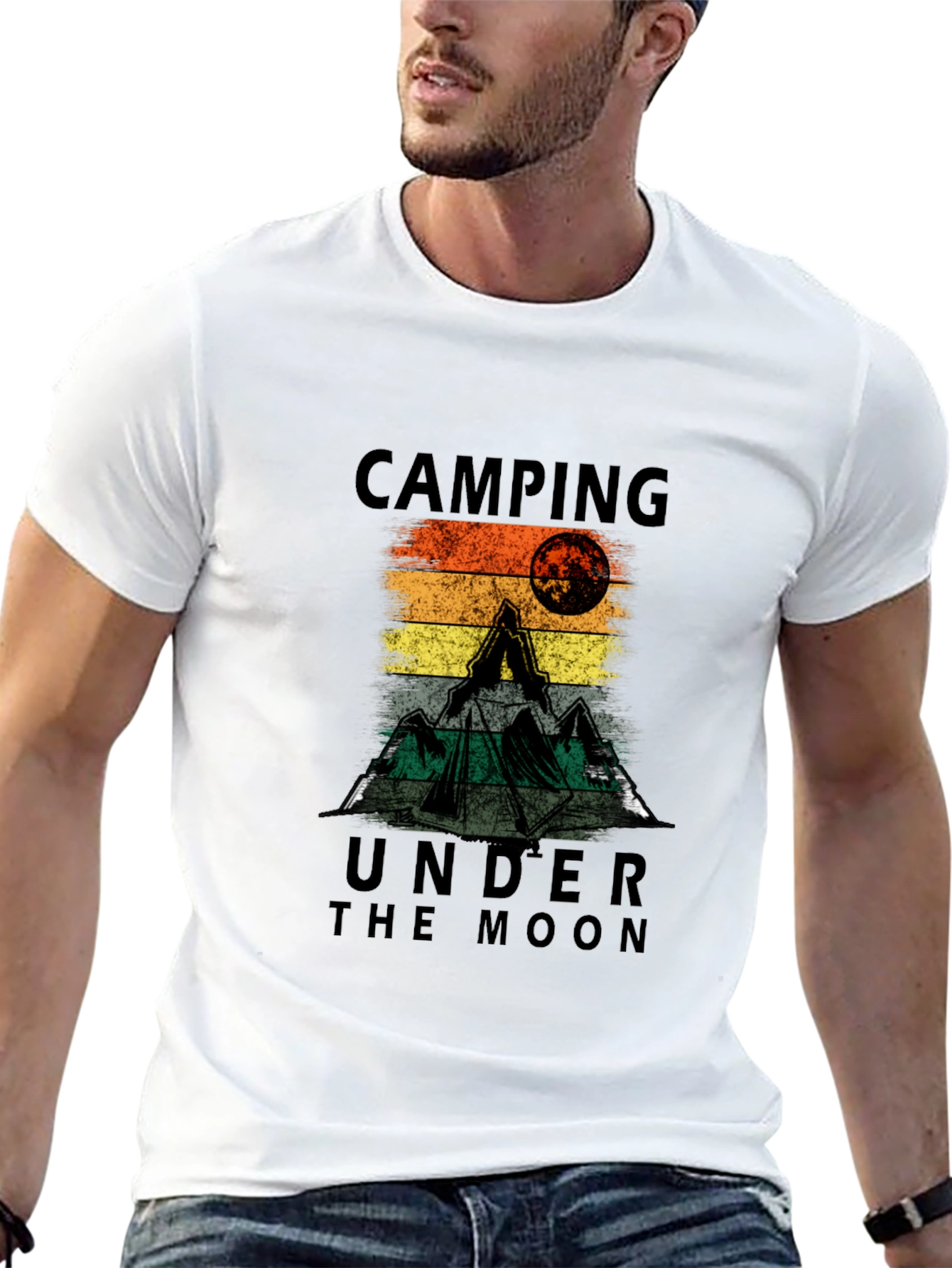 Camping Under the Moon Graphic Tee