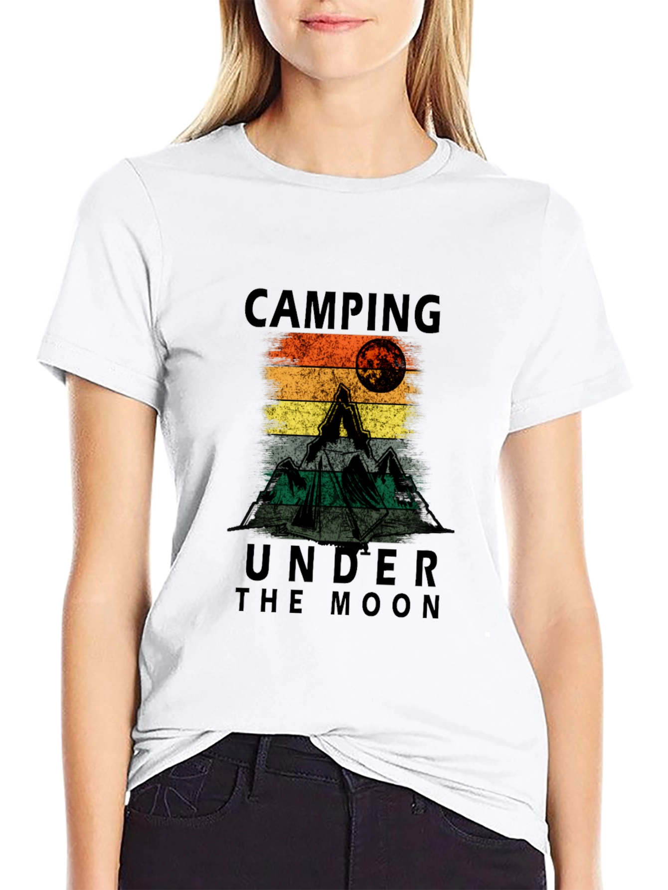 Camping Under the Moon Graphic Tee