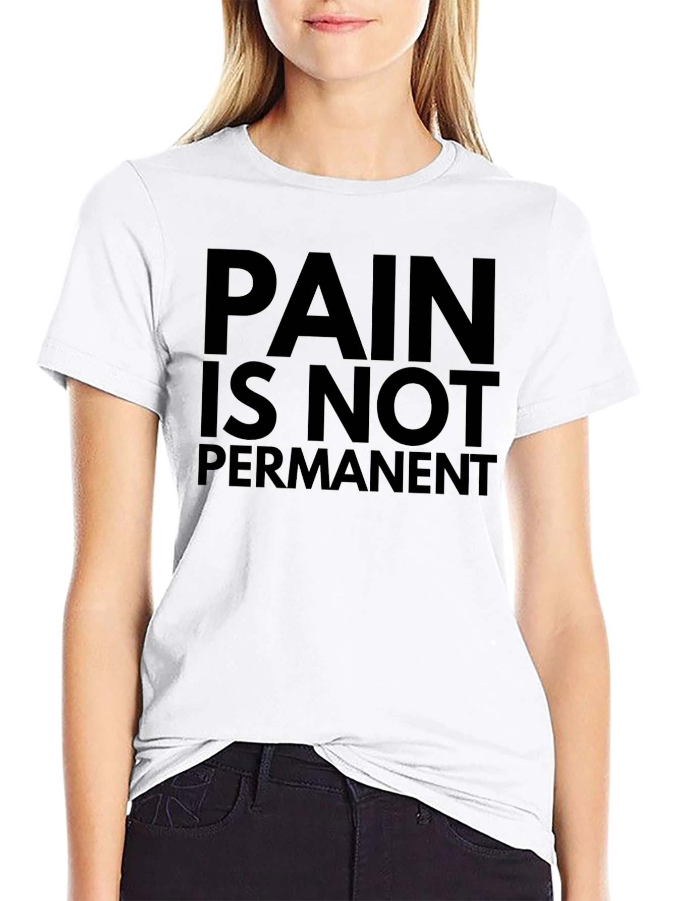 Pain Is Not Permanent Graphic Tee - Motivational Shirt