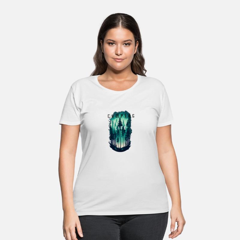 Camping life pine forest landscape