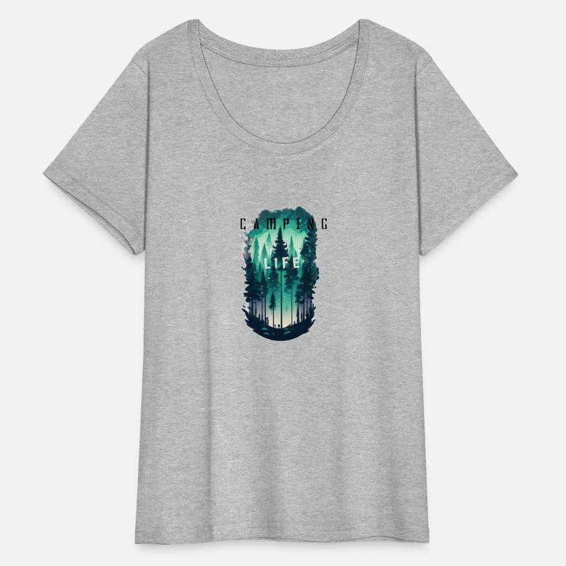 Camping life pine forest landscape