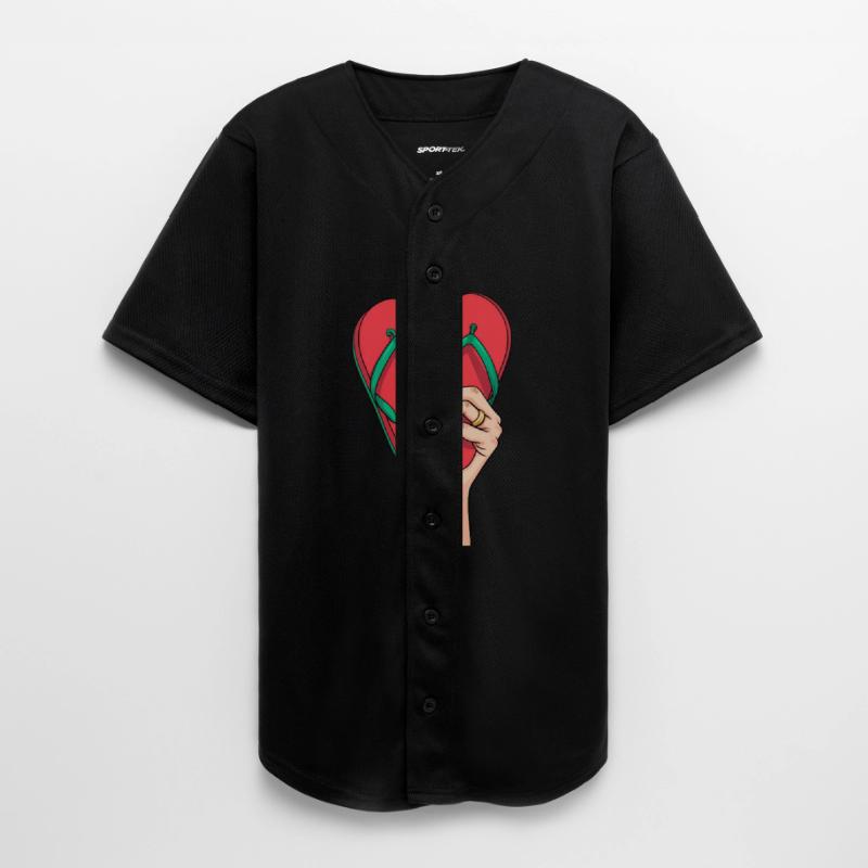 cartoon-style illustration of a hand holding a red