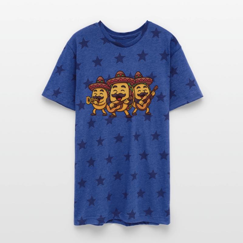 Cartoon Taco Mariachi Band