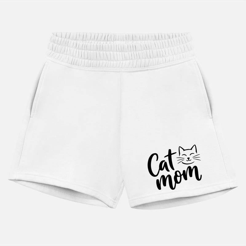 Cat Mom Logo – Cute Lying Cat Design