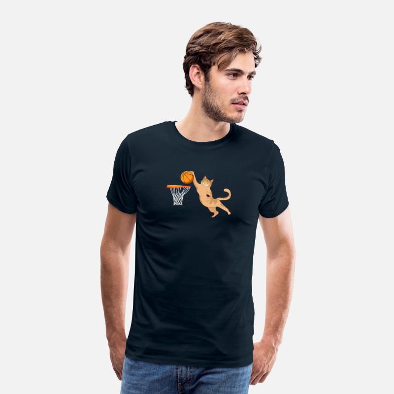 Cat Playing Basketball Slam Dunk Design Gift Idea