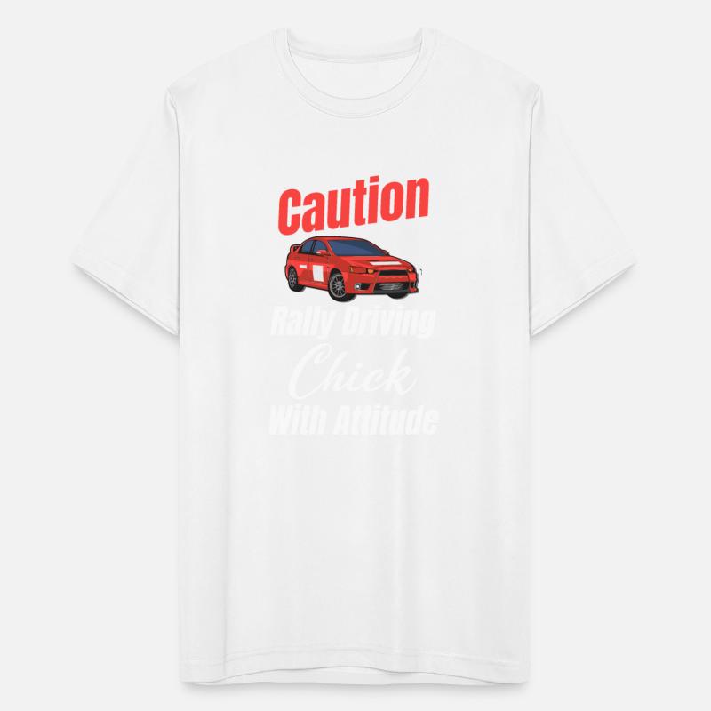 Caution Rally Driving Chick With Attitude Funny