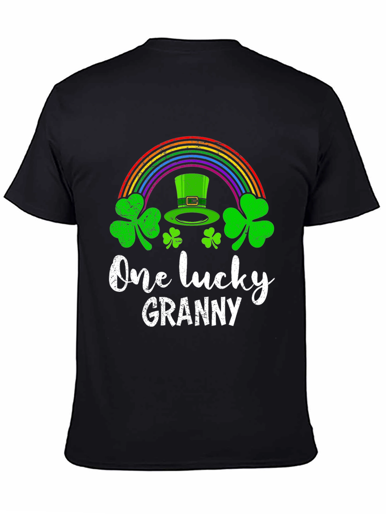 Lucky Granny T-Shirt St. Patricks Day Rainbow Shamrock