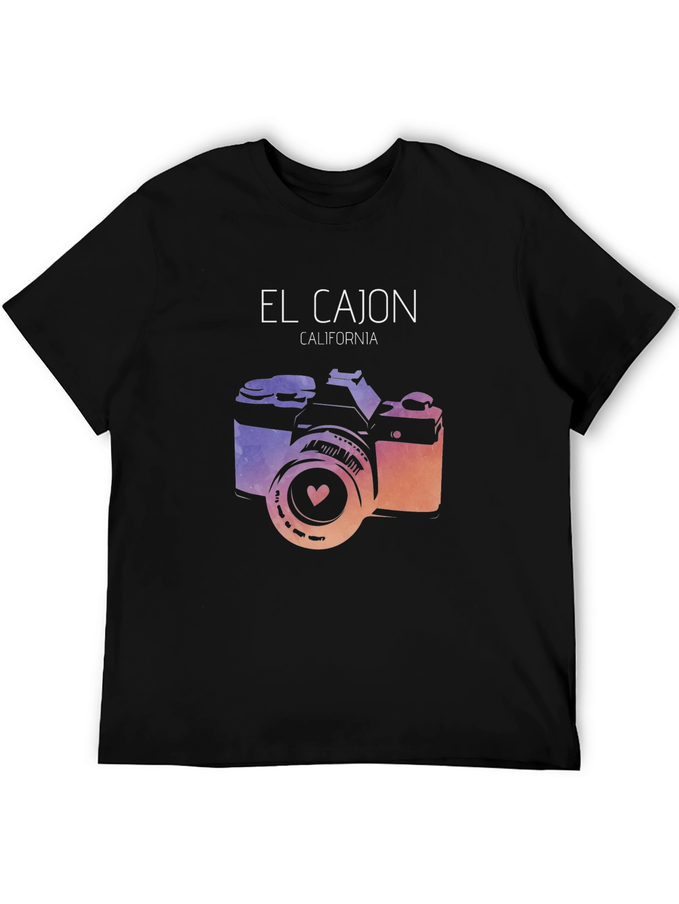 El Cajon California Camera Graphic T-Shirt