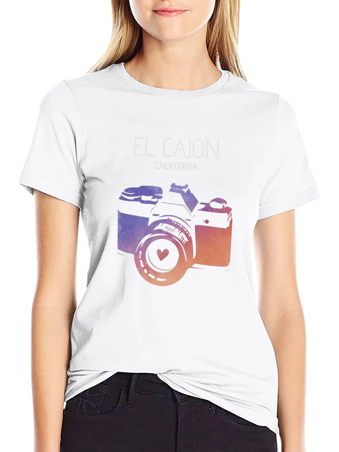 El Cajon California Camera Graphic T-Shirt