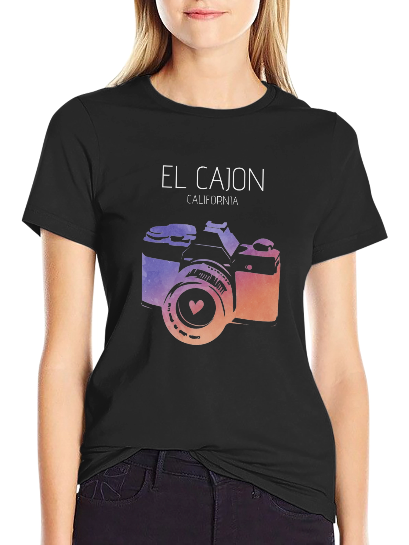 El Cajon California Camera Graphic T-Shirt