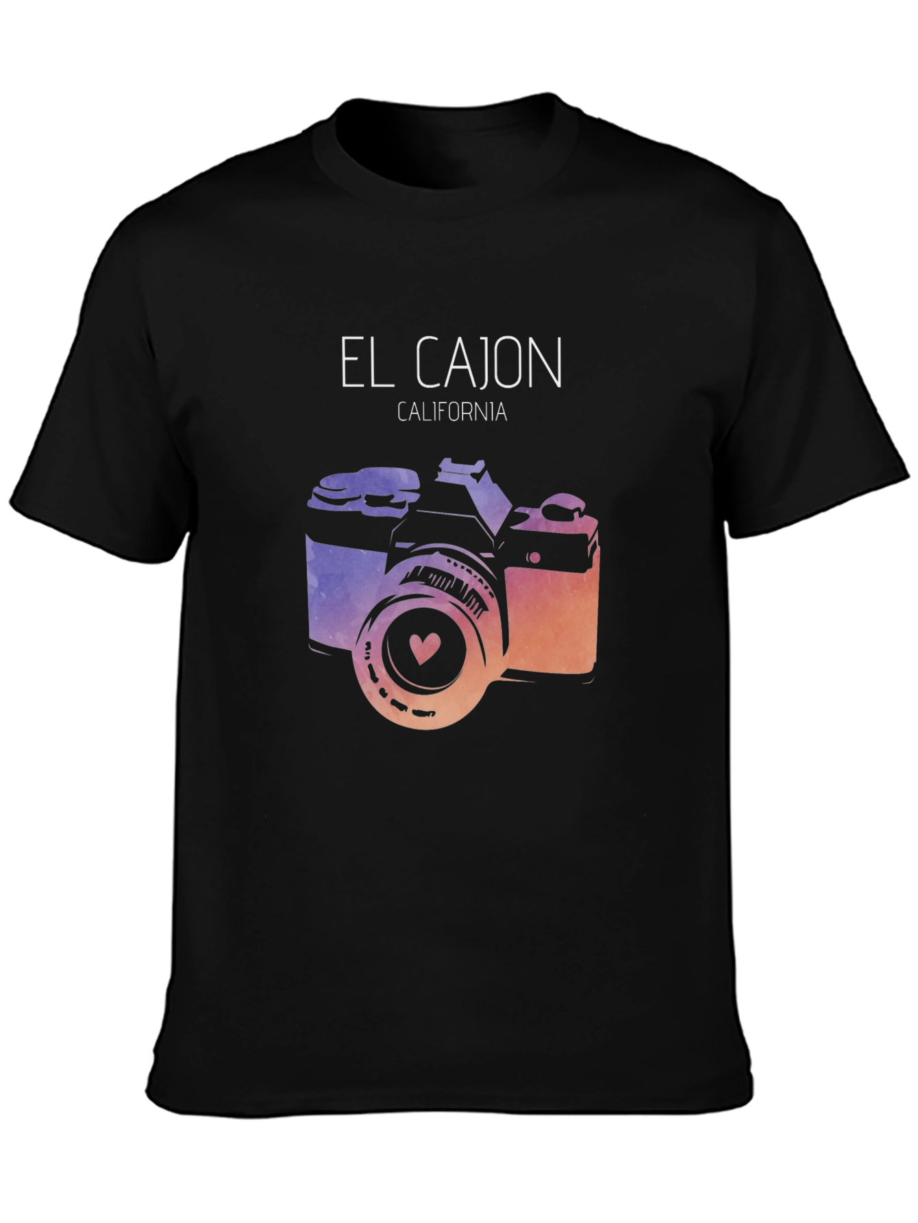 El Cajon California Camera Graphic T-Shirt