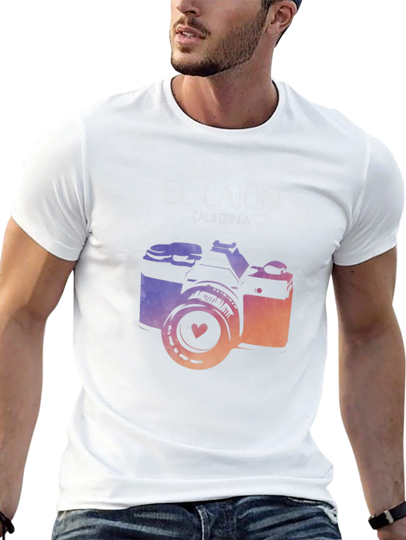 El Cajon California Camera Graphic T-Shirt