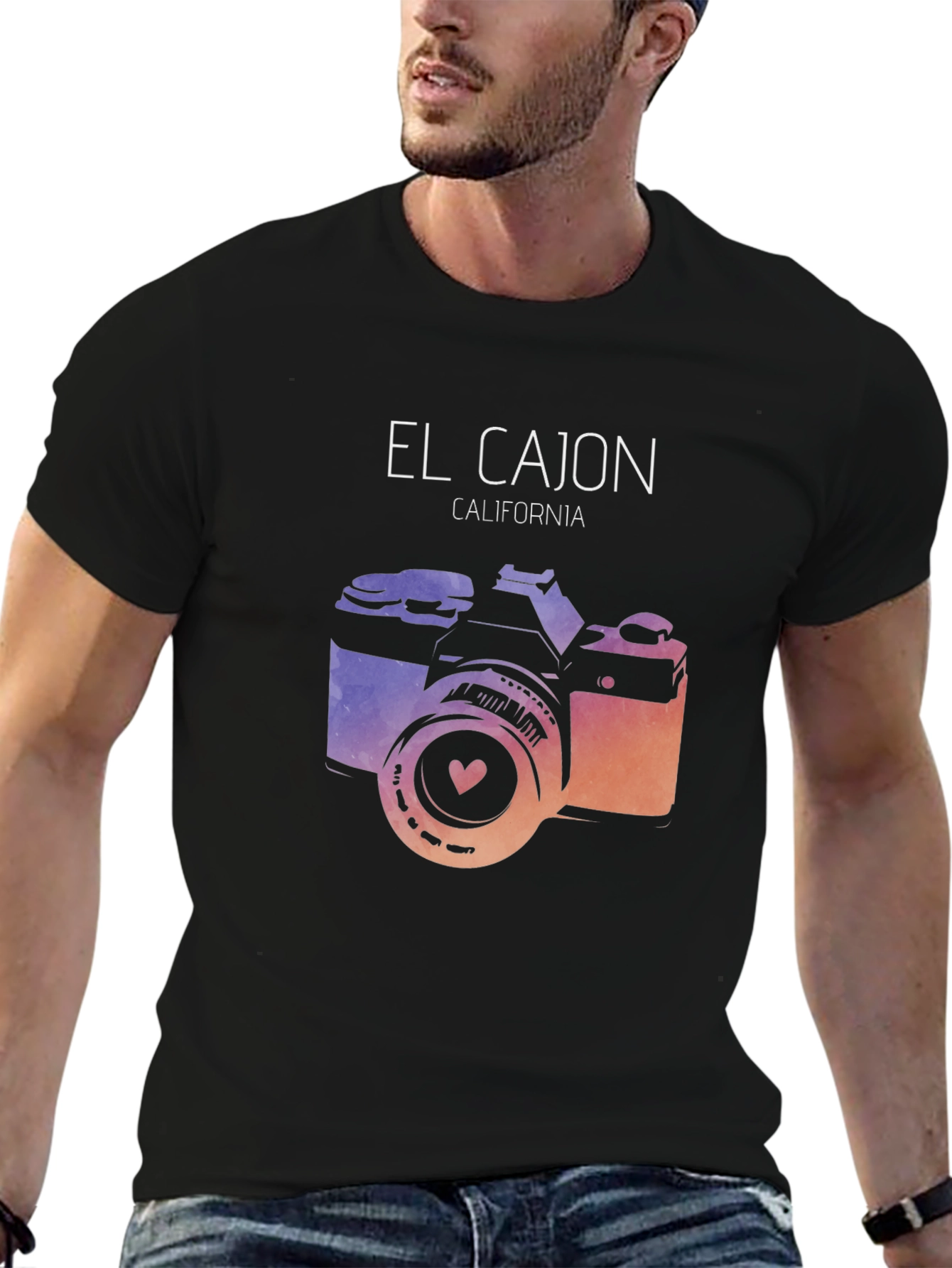El Cajon California Camera Graphic T-Shirt