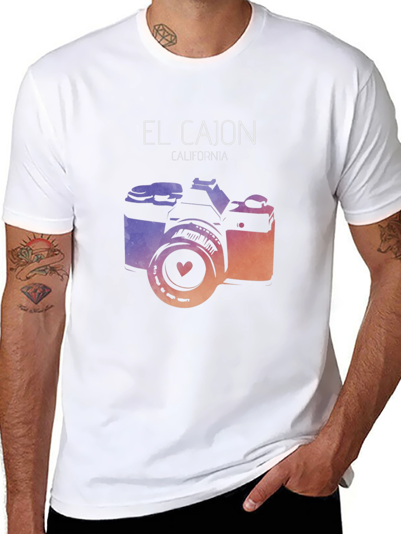 El Cajon California Camera Graphic T-Shirt