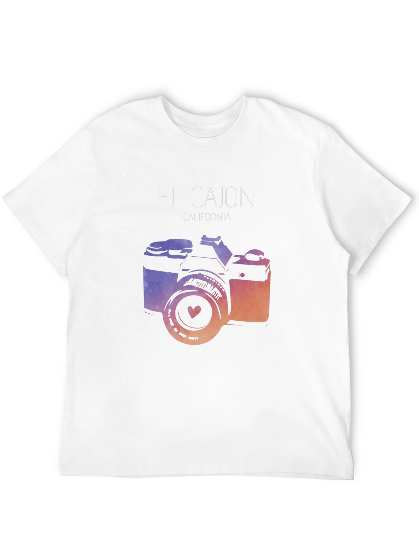 El Cajon California Camera Graphic T-Shirt