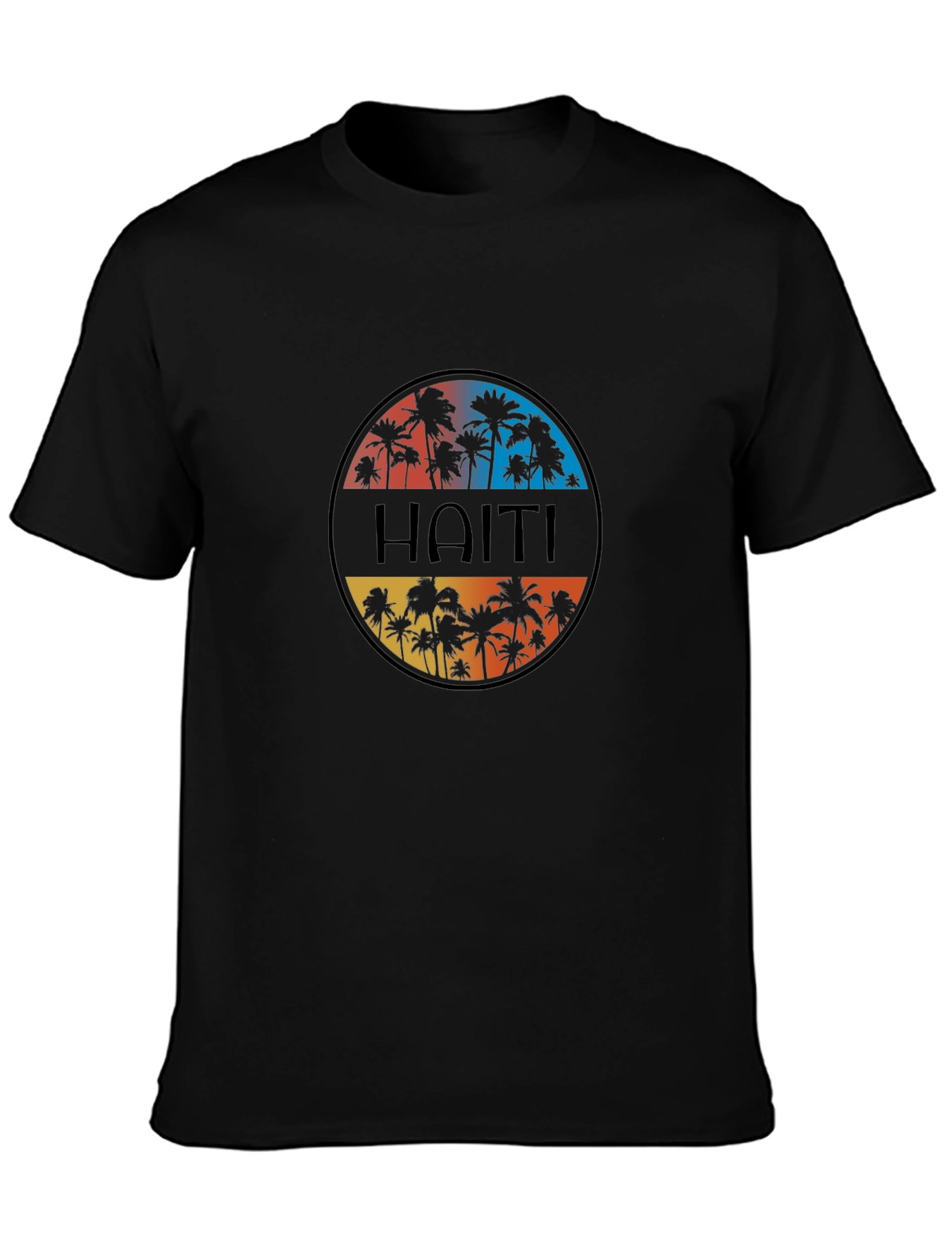 Haiti Palm Tree Graphic T-Shirt