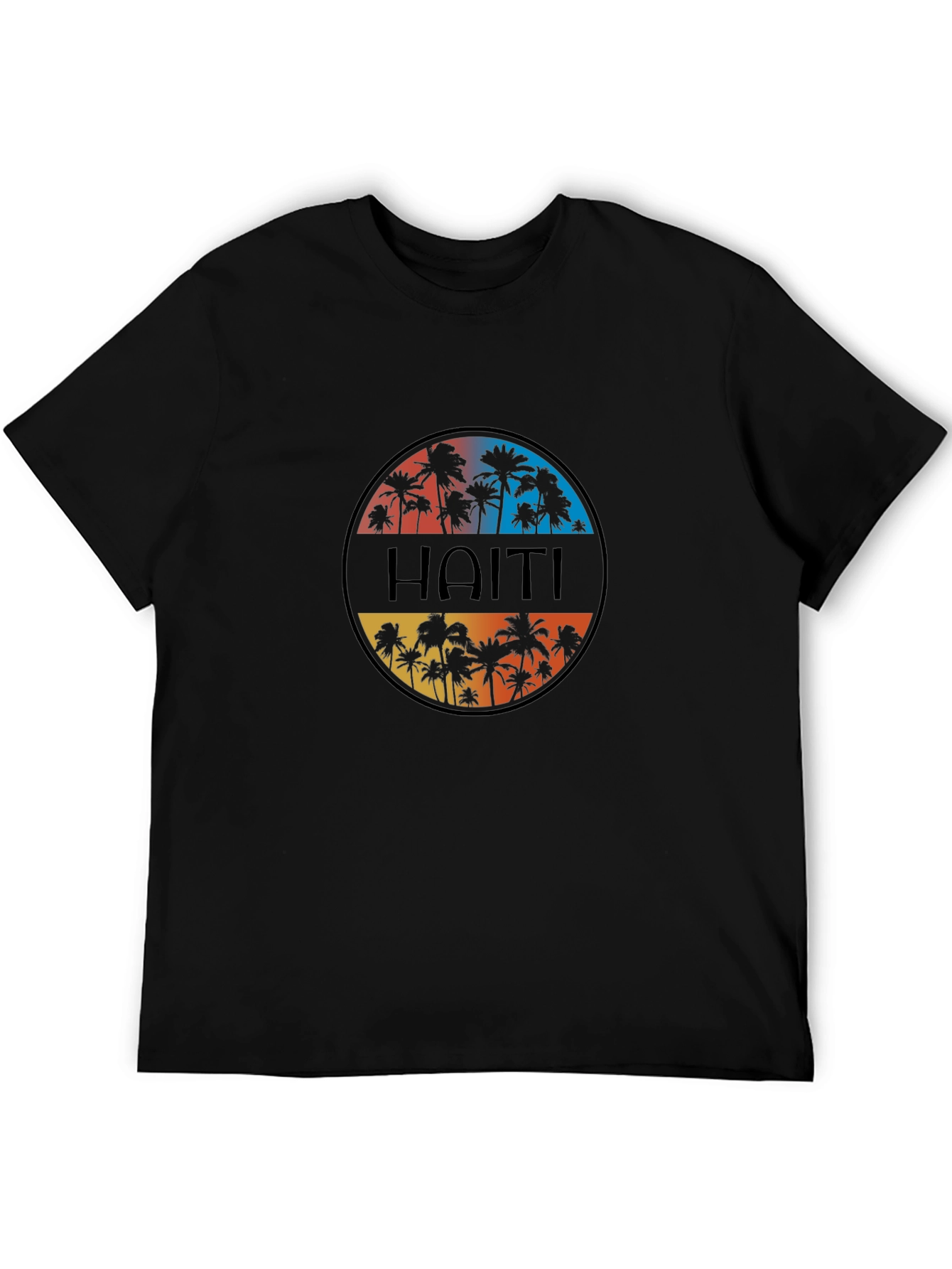 Haiti Palm Tree Graphic T-Shirt
