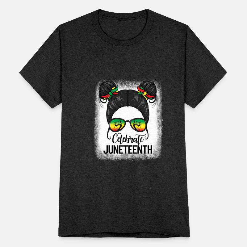 Celebrate Juneteenth Messy Bun Black Juneteenthcel