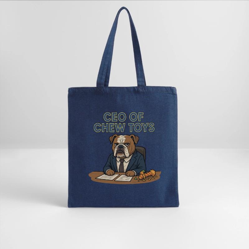 CEO Bulldog Chew Toy Boss Cartoon Design 1