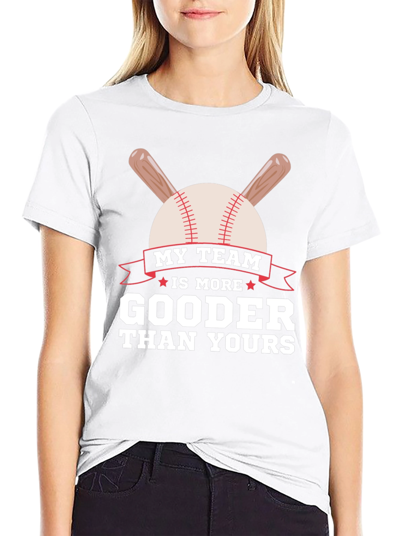 My Team is More Gooder Baseball T-Shirt