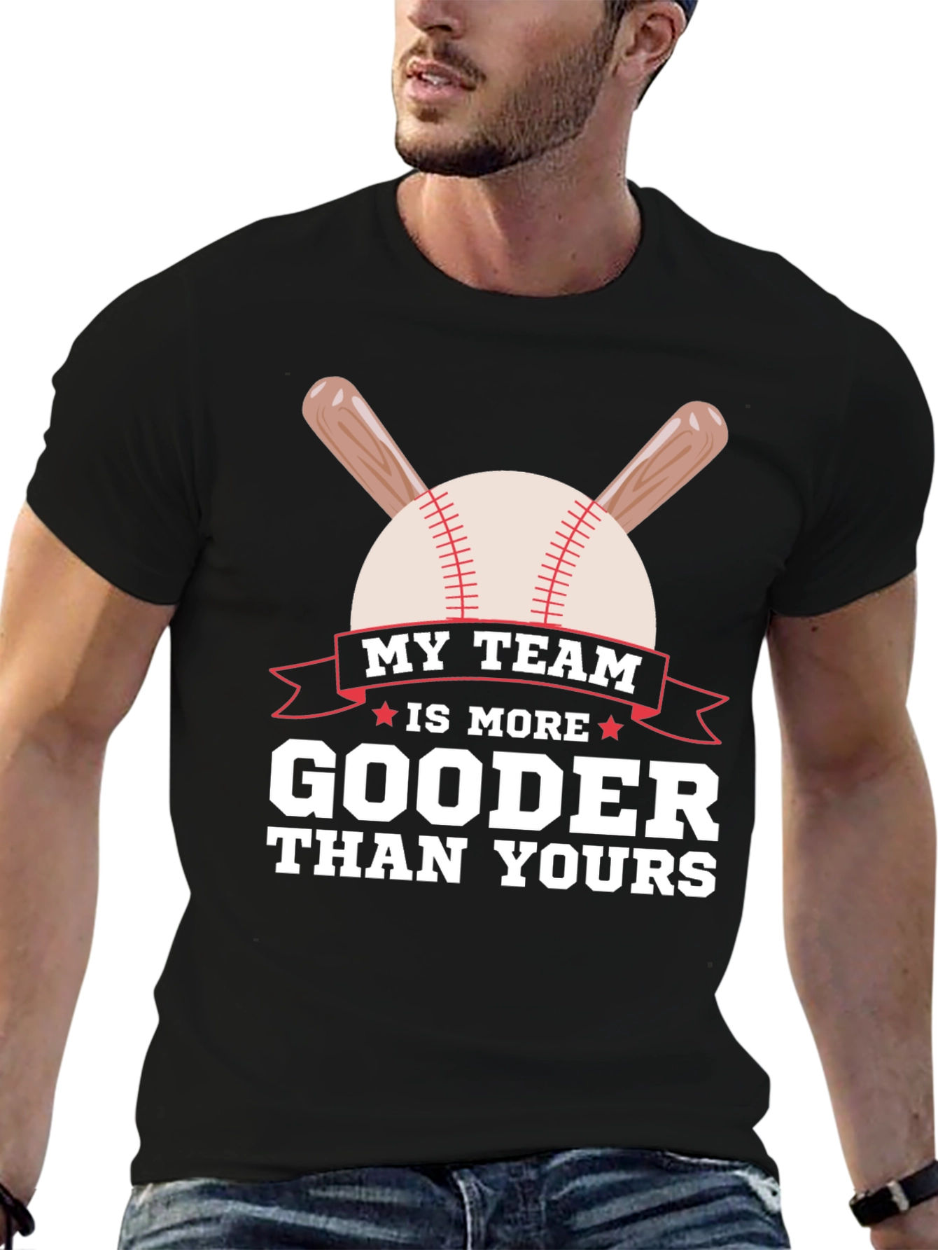 My Team is More Gooder Baseball T-Shirt