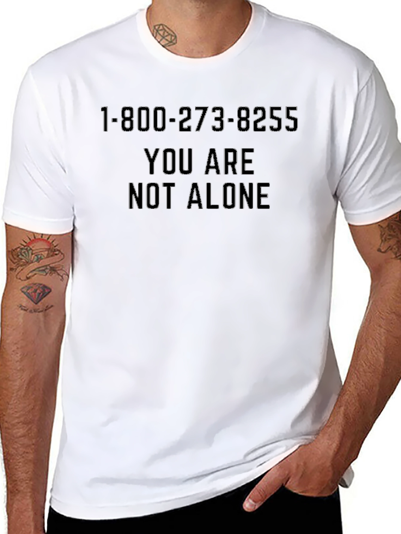 You Are Not Alone T-Shirt - Suicide Prevention