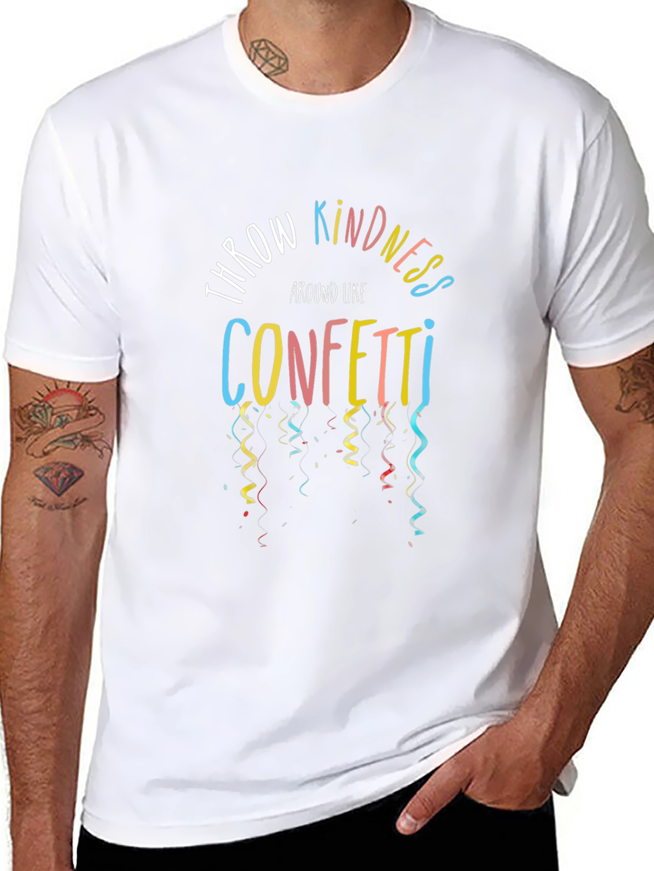 Throw Kindness Around Like Confetti Black Tee
