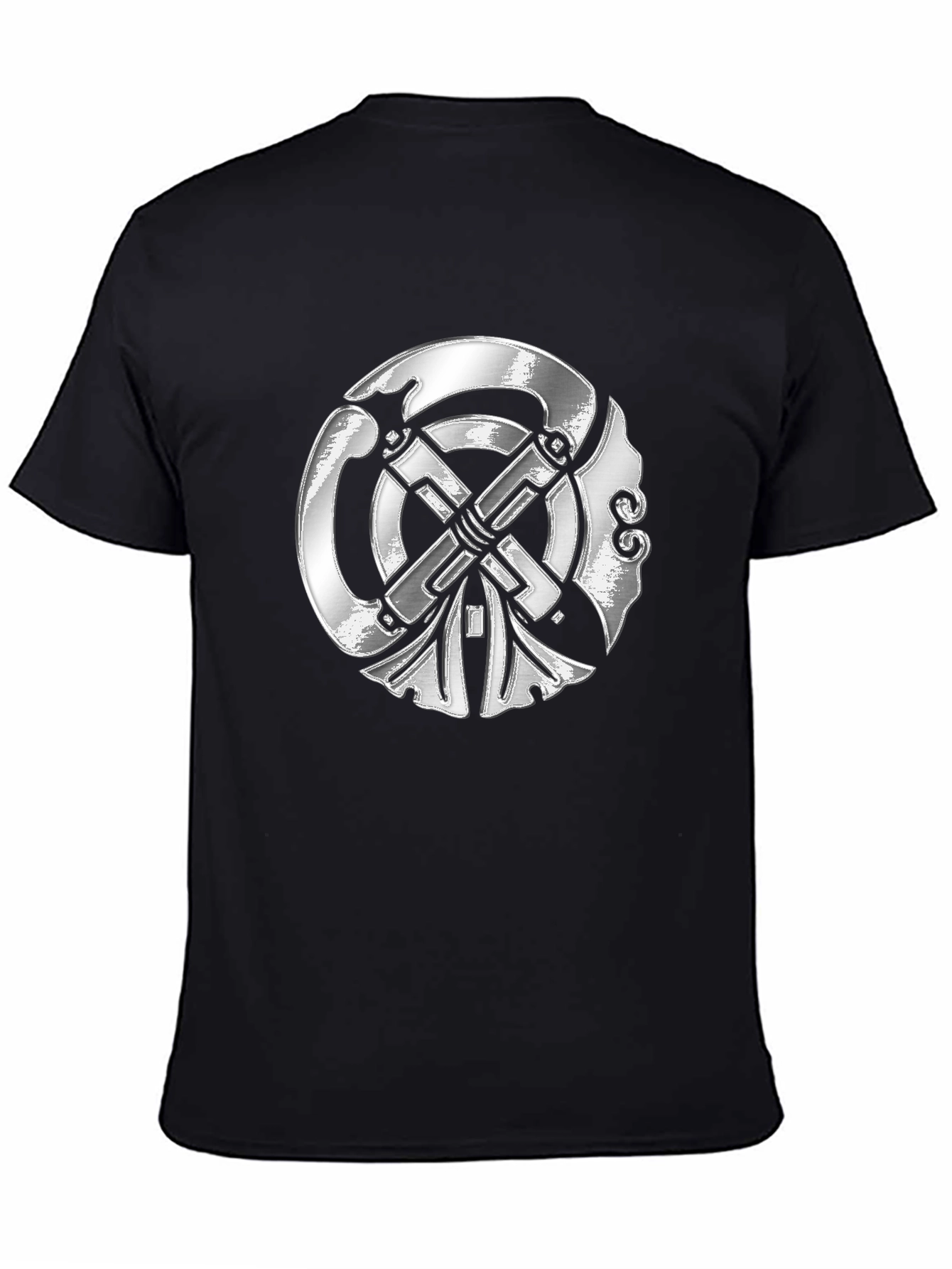 Silver Emblem Black T-Shirt