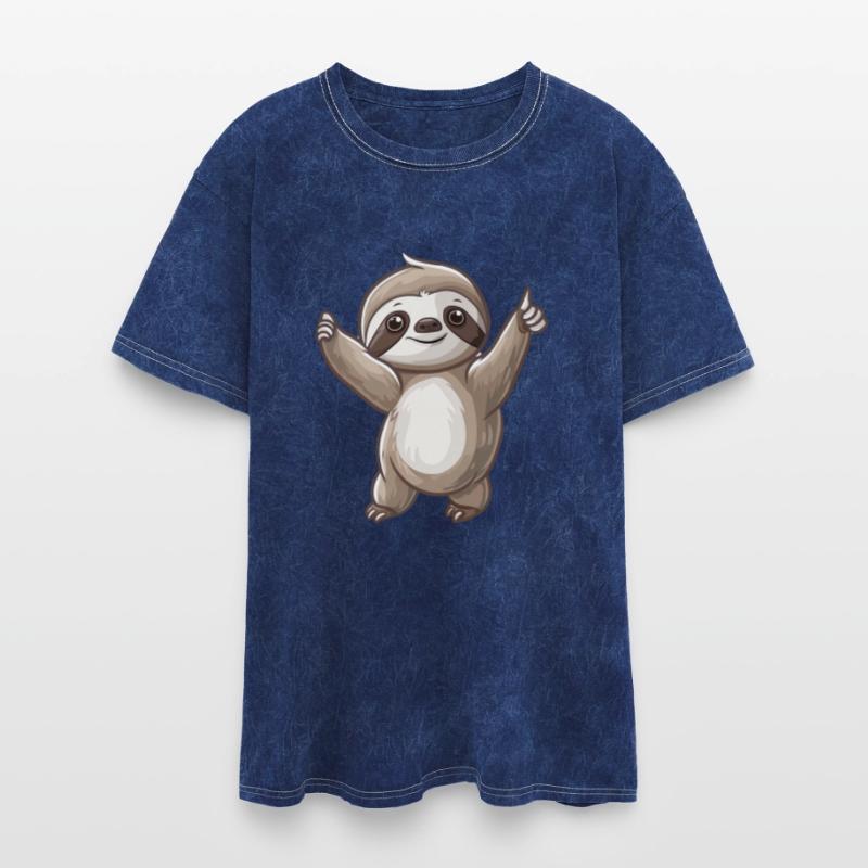 Charming Smiling Sloth Embracing Life