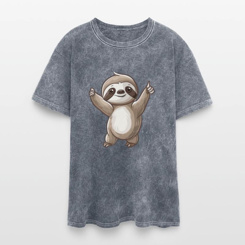 Charming Smiling Sloth Embracing Life