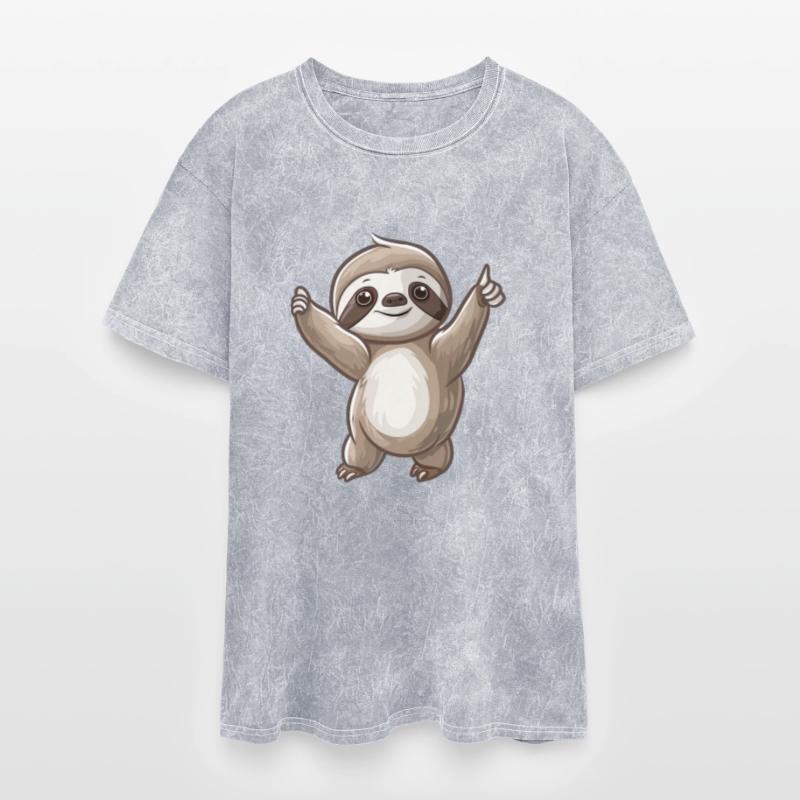 Charming Smiling Sloth Embracing Life