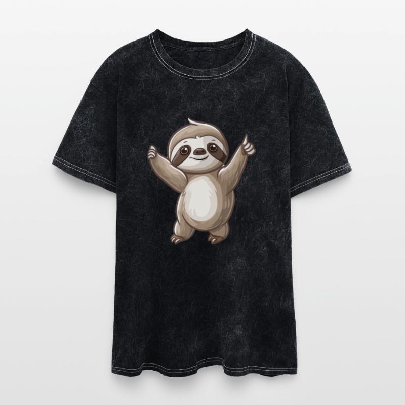 Charming Smiling Sloth Embracing Life