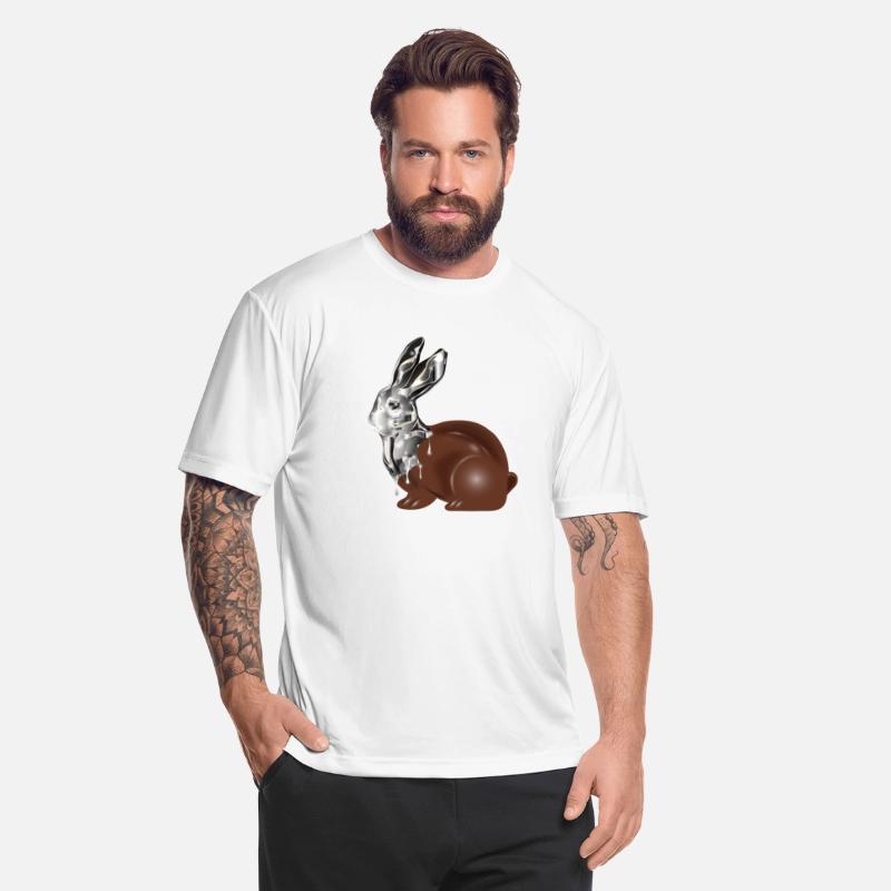 Chocolate Easter bunny in a high-gloss chrome look