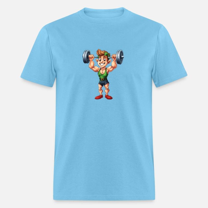 Christmas Elf Lifting Weights Gym Fitness