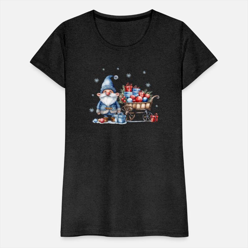 Christmas Gnome with a Sleigh full of Presents