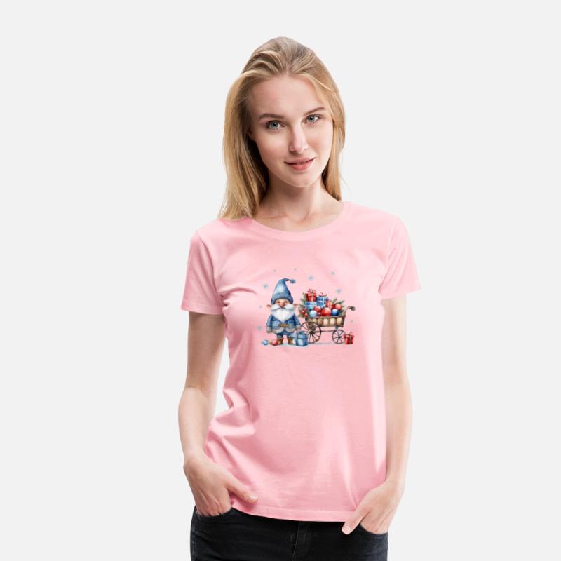 Christmas Gnome with a Sleigh full of Presents