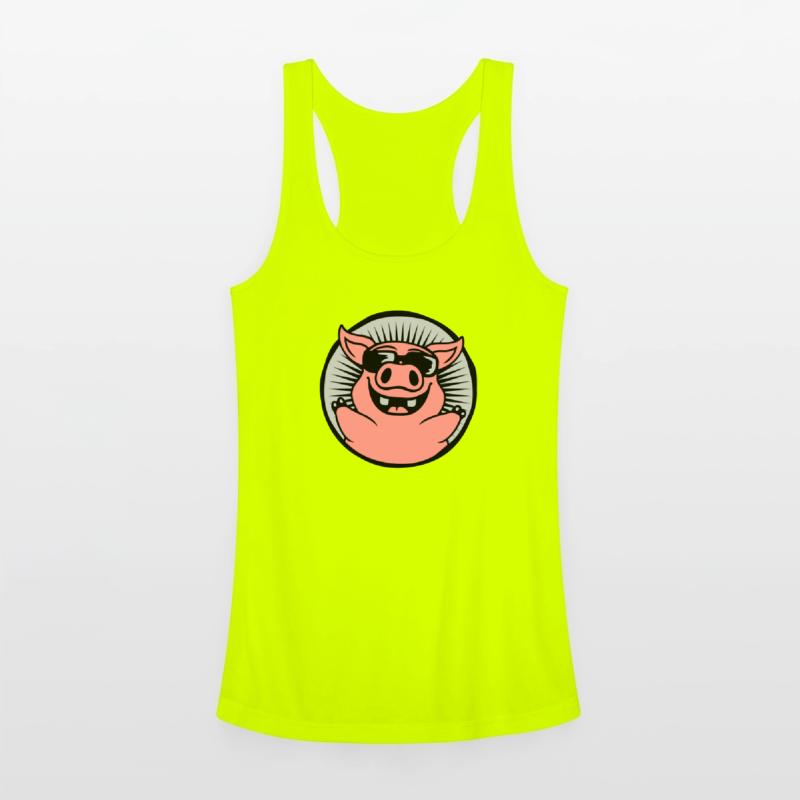 Circle Cool Sunglasses Pig