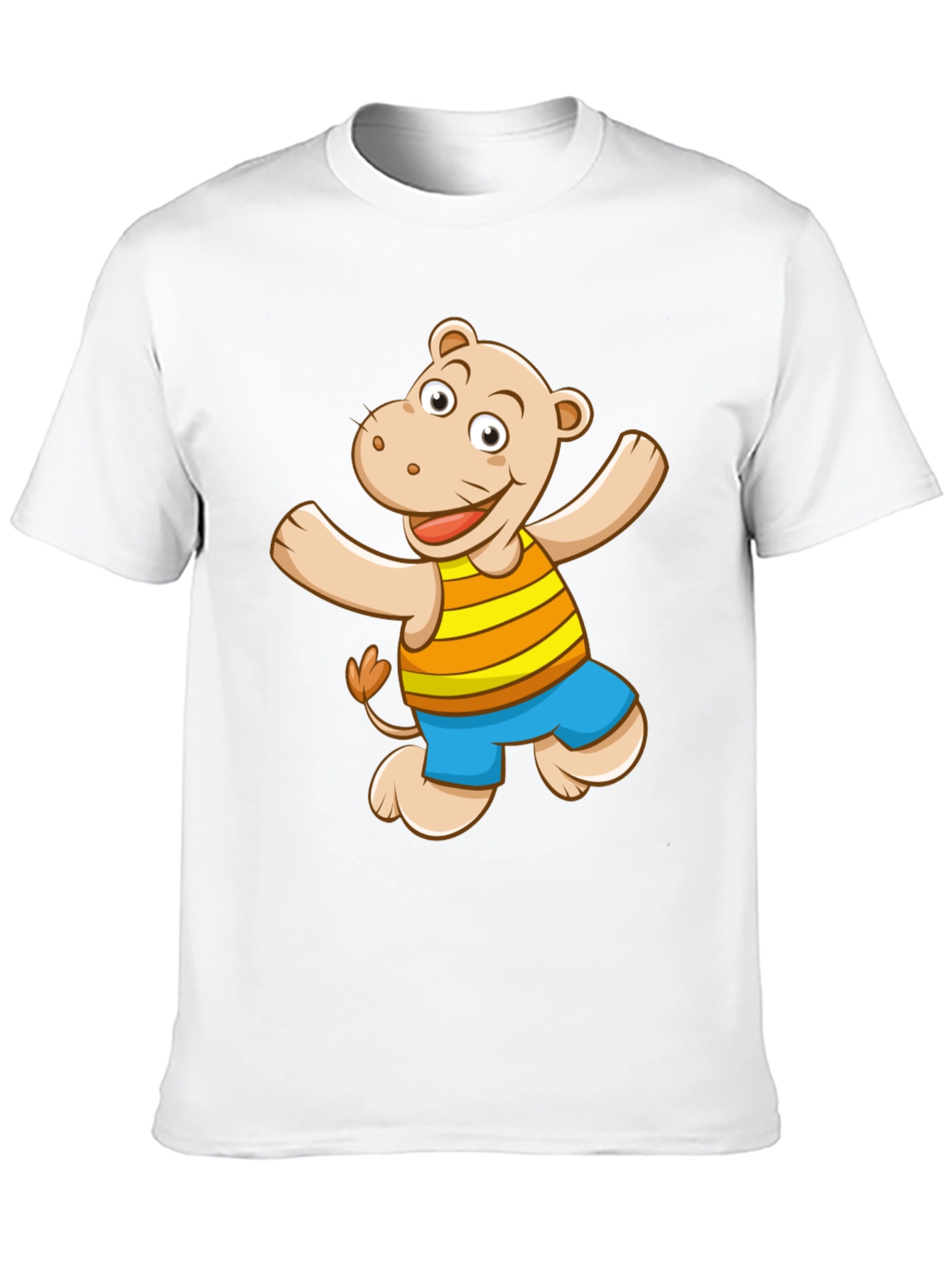 Hippo Graphic Print Black T-Shirt