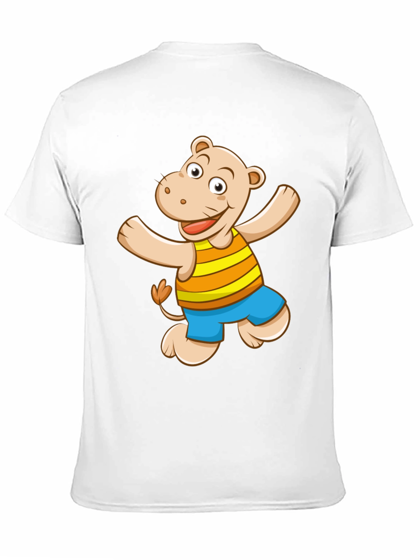 Hippo Graphic Print Black T-Shirt