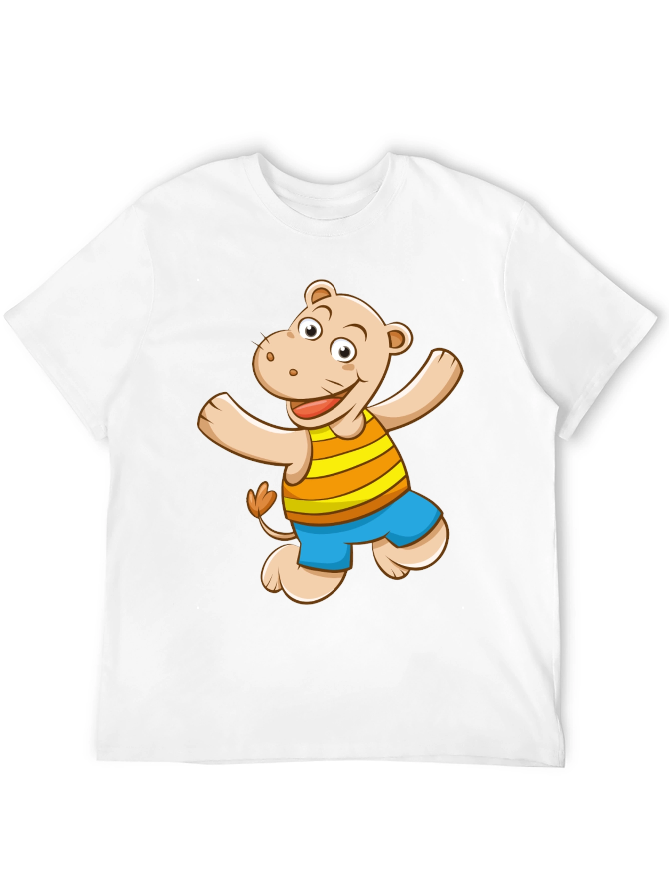 Hippo Graphic Print Black T-Shirt