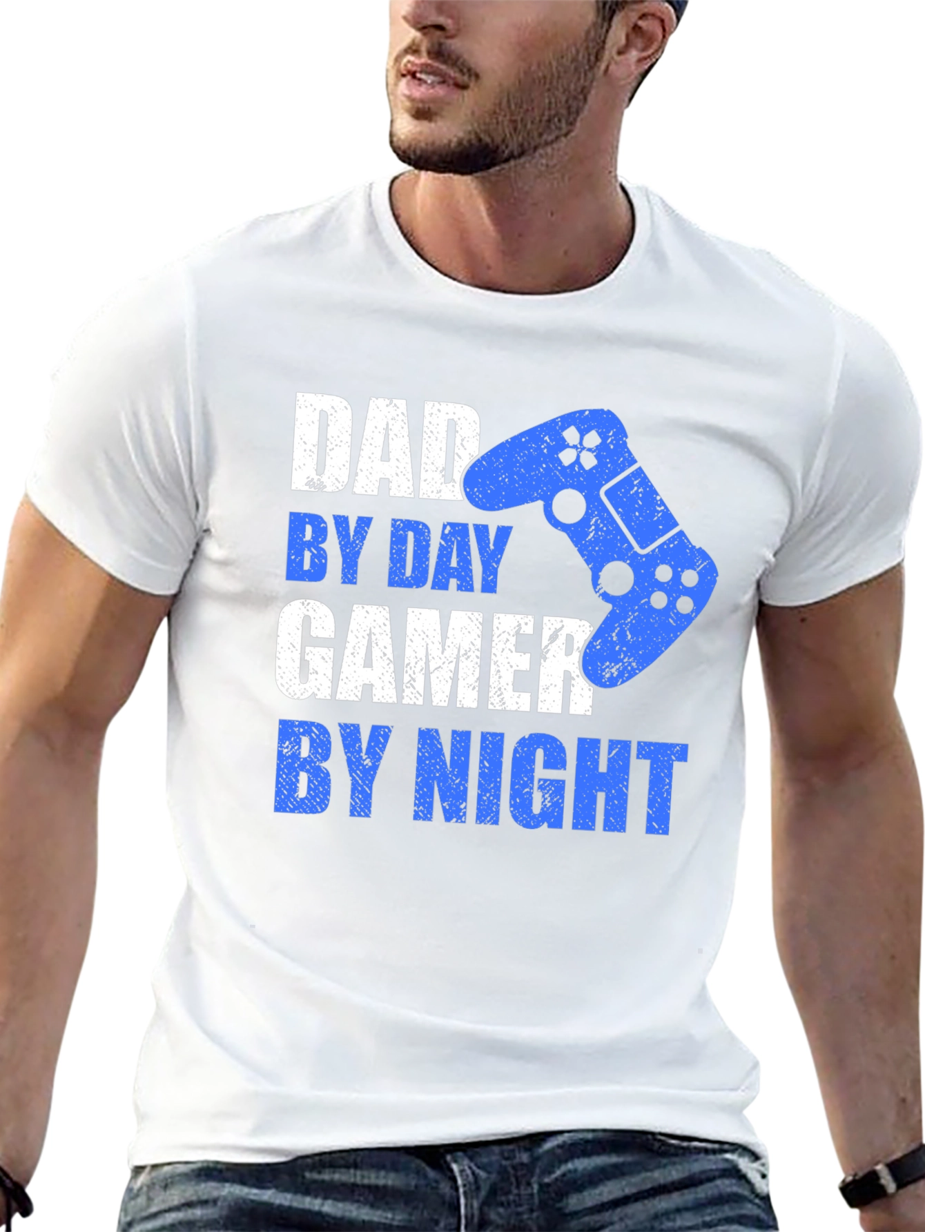 Dad Gamer T-Shirt - By Day By Night