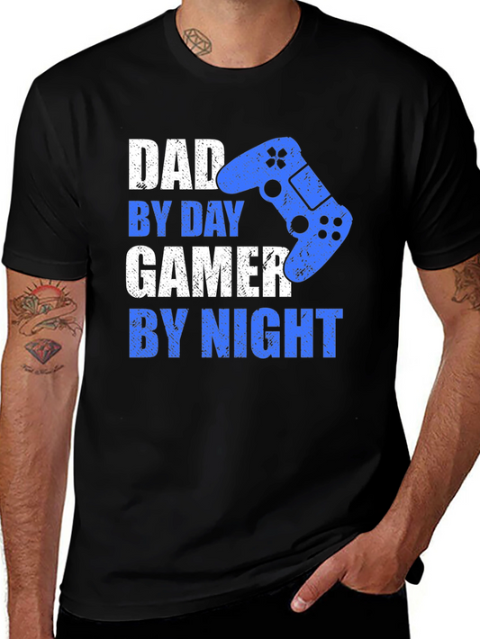 Dad Gamer T-Shirt - By Day By Night