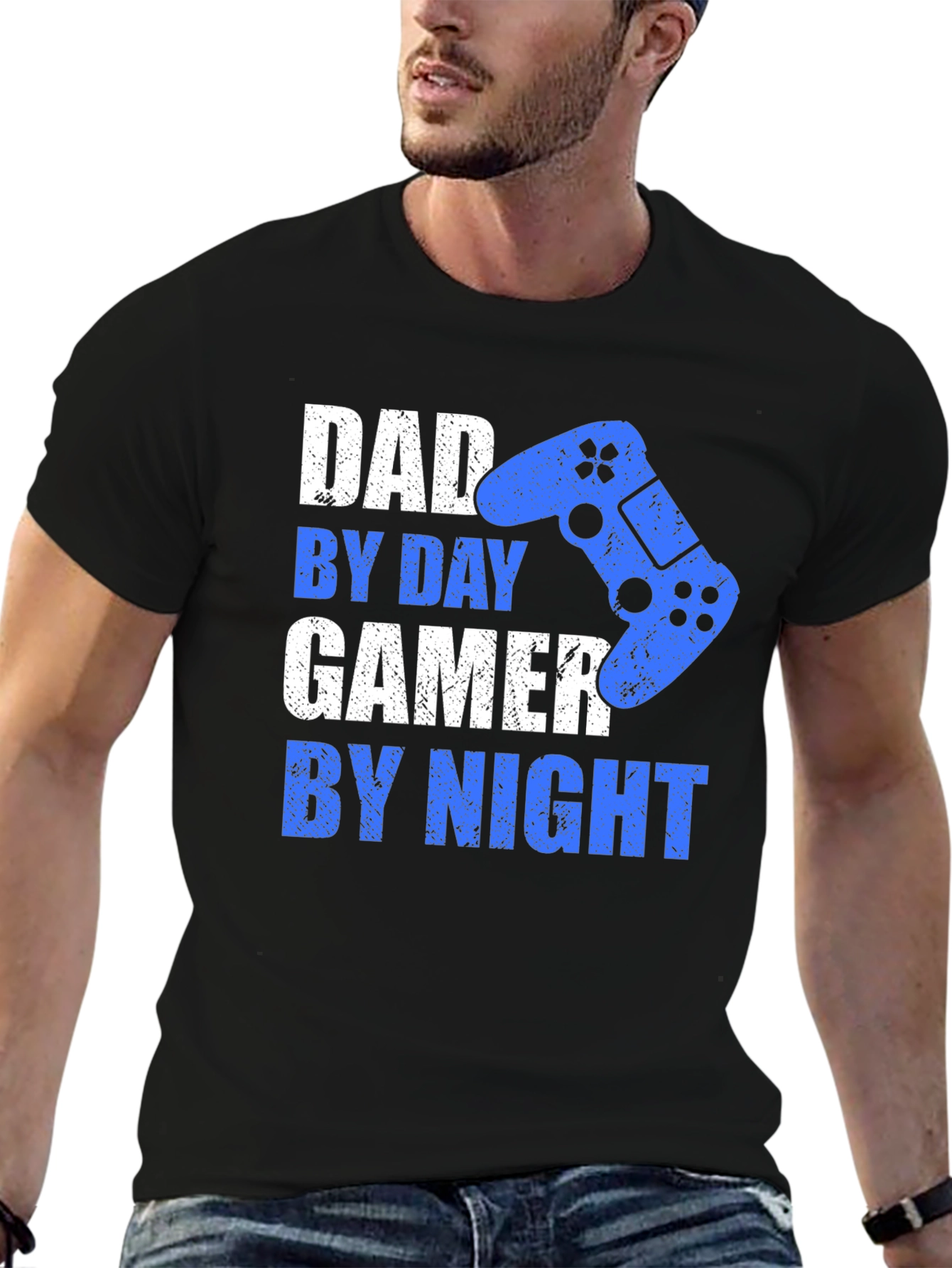 Dad Gamer T-Shirt - By Day By Night