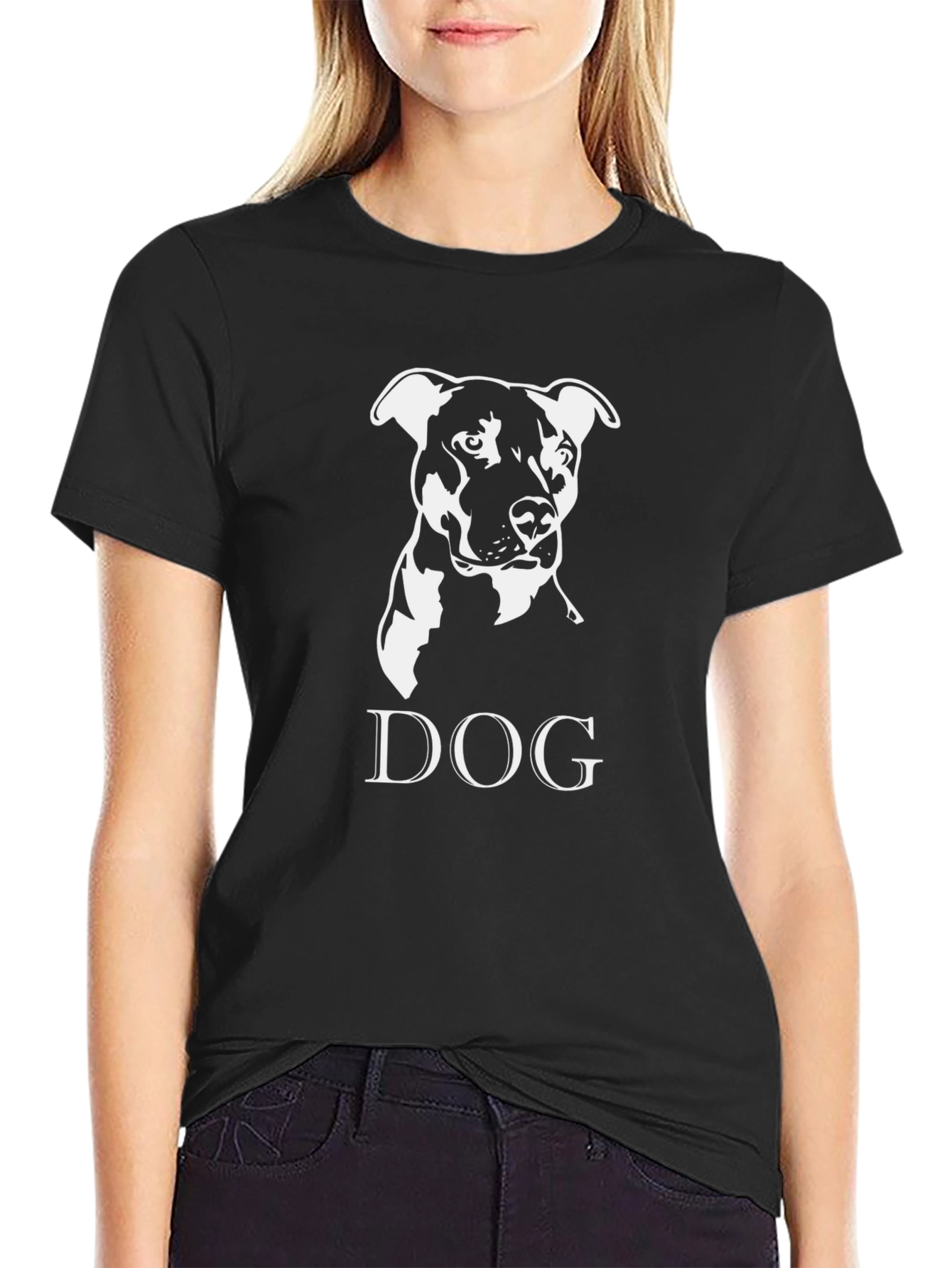 Dog Graphic T-Shirt - Unisex Black Tee