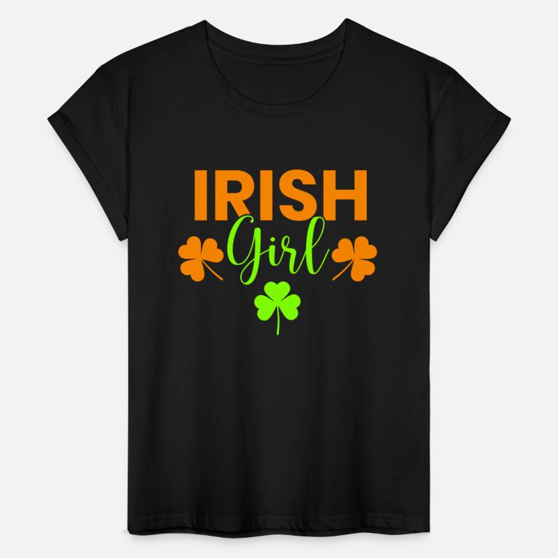 Clover Red Woman Head Girl Irish Four Leaf Cute