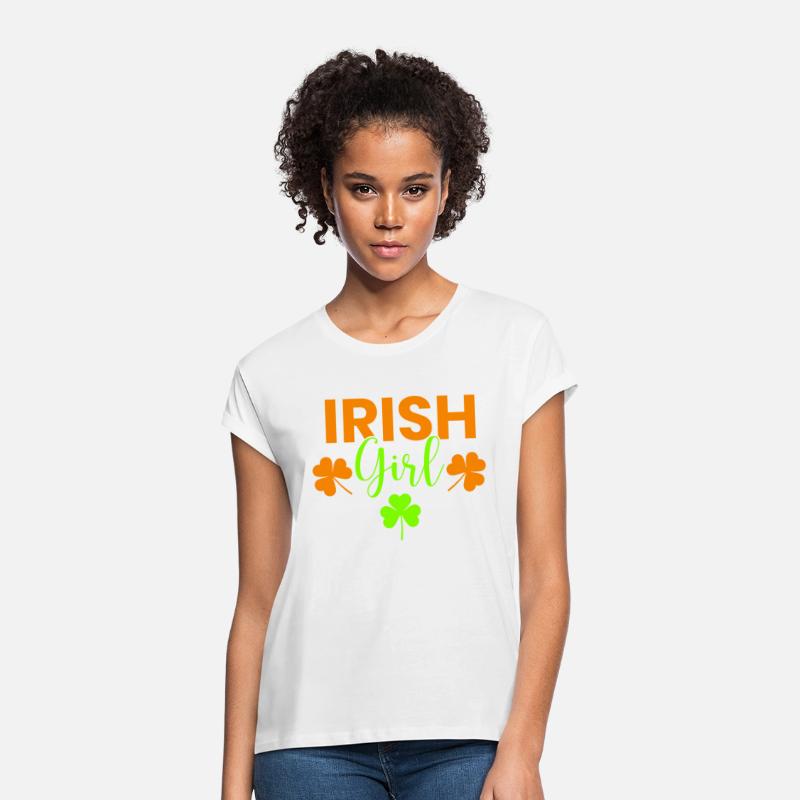 Clover Red Woman Head Girl Irish Four Leaf Cute