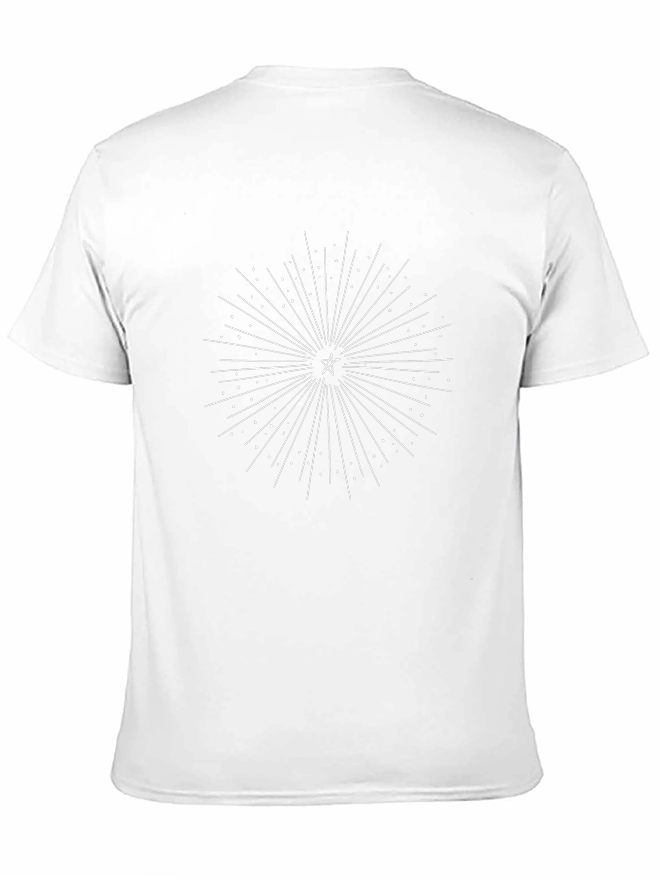 Celestial Starburst Graphic Tee - Black Cotton Comfort