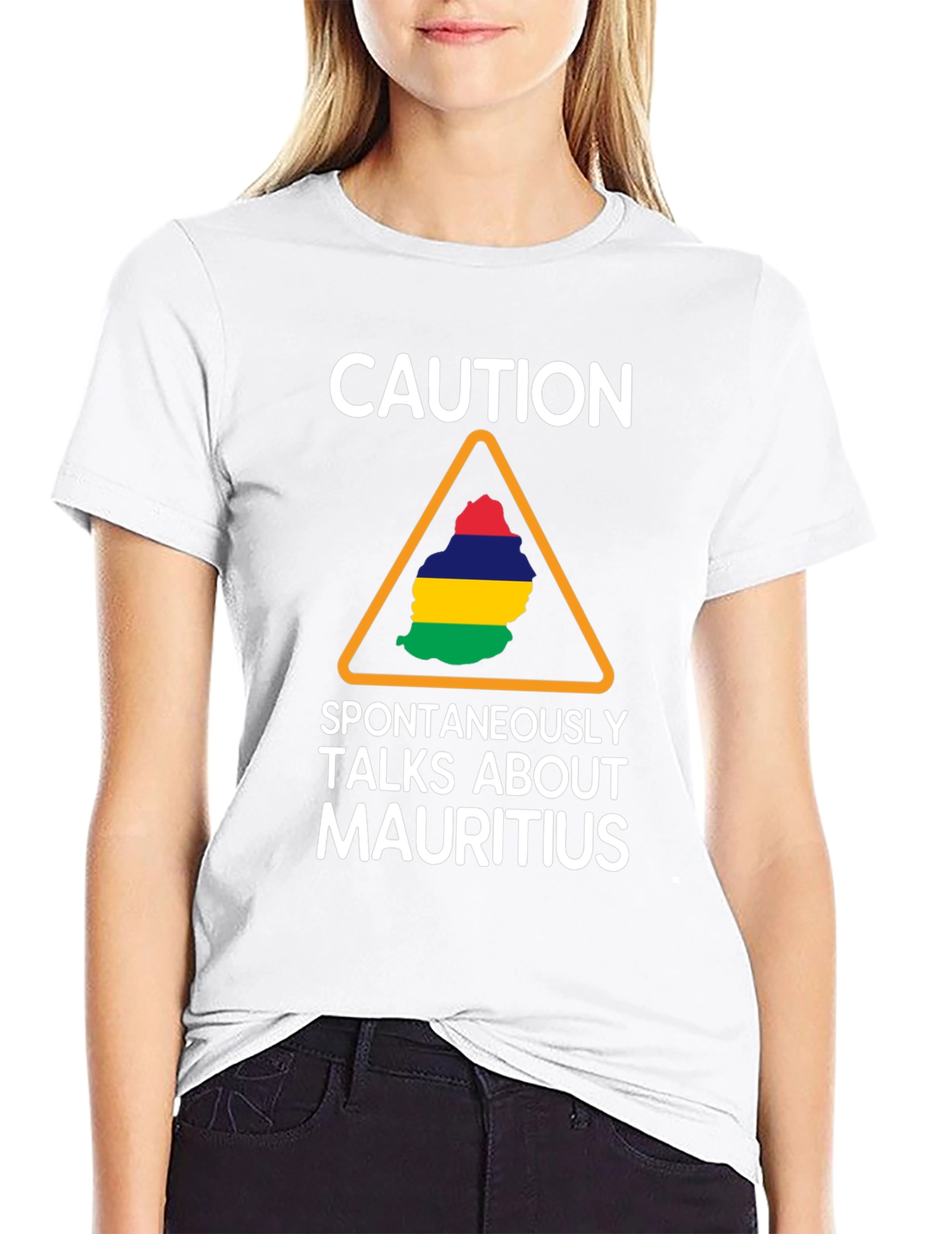 Caution Mauritius T-Shirt Funny Gift