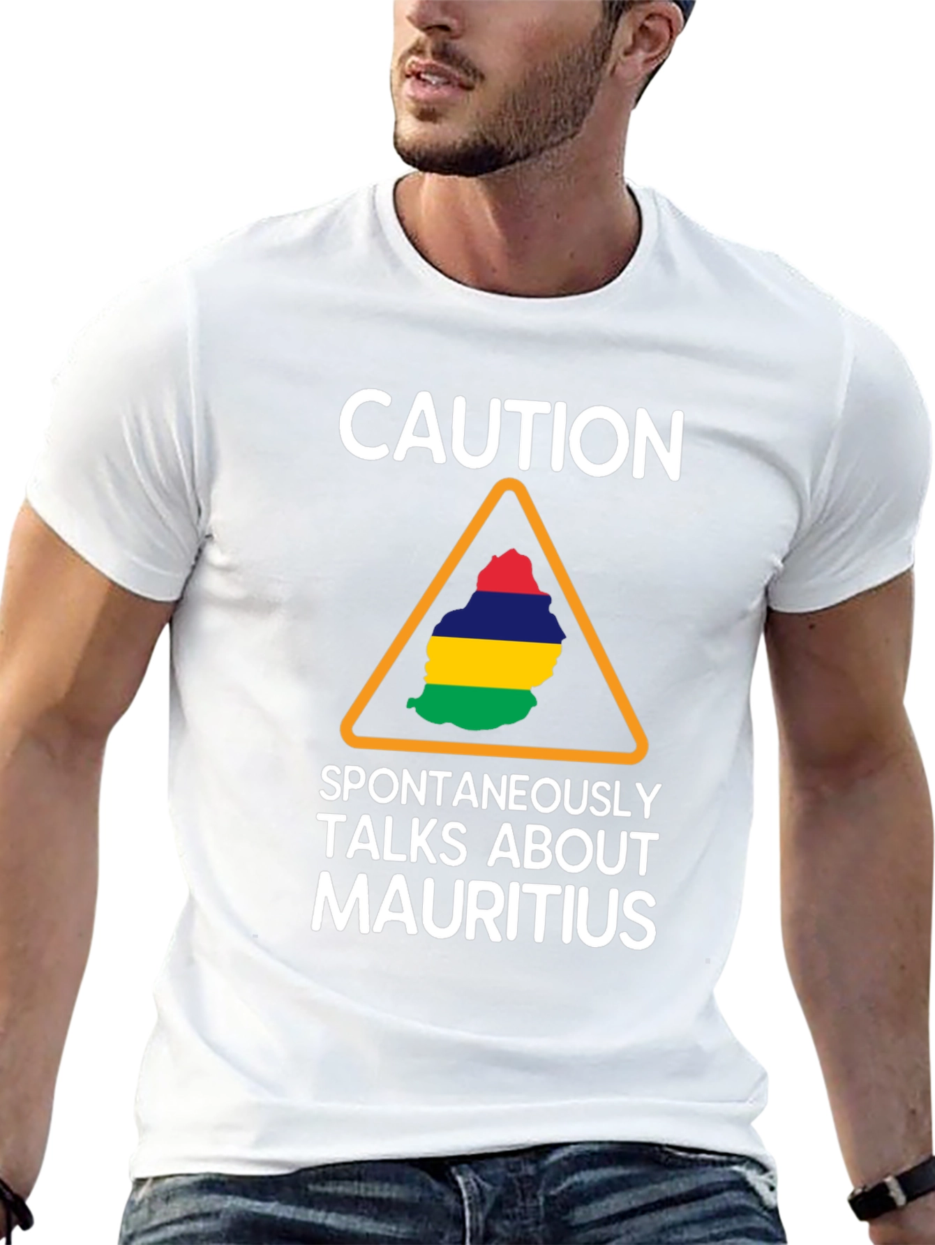Caution Mauritius T-Shirt Funny Gift